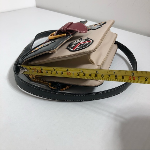 Patch Trendy Purse Clutch with Long Cross Body Strap - Picture 13 of 14